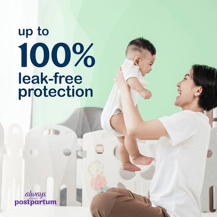 Always Discreet Postpartum and Adult Incontinence Underwear for Women, Size L, Maximum Protection, 14 CT