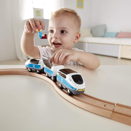 Hape Intercity Railway Engine Train - Wooden Train Track Accessories