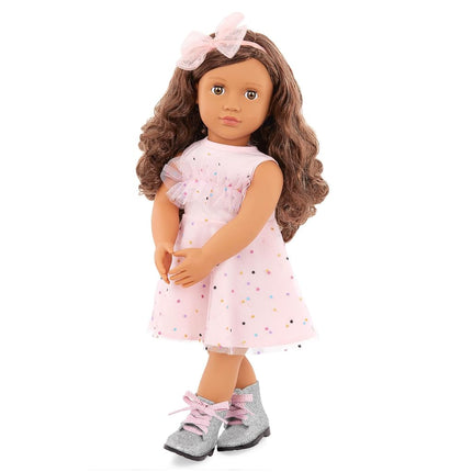 Our Generation 18-Inch Doll Clothes Pink & Colorful Dress Outfit, Outfits