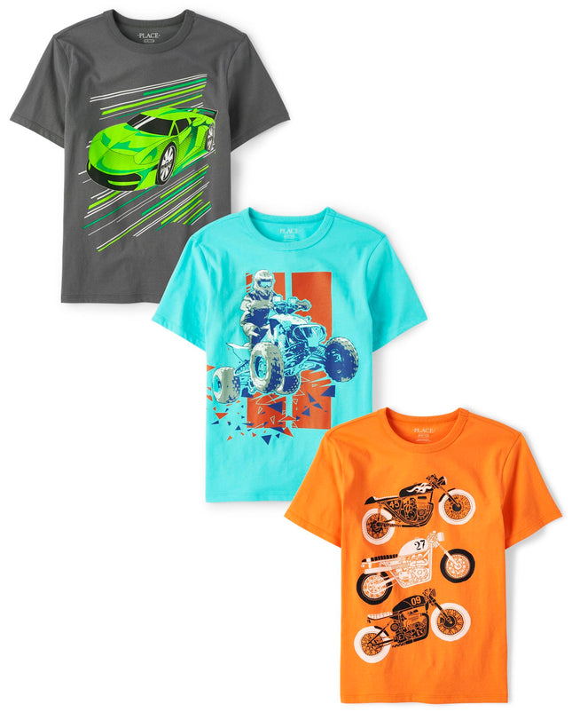 The Children's Place Boys' Shirts 3-Pack, Extreme 