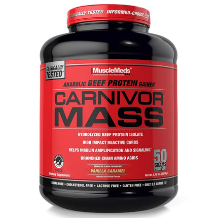 MuscleMeds Carnivor Mass Diet Supplement, Vanilla 