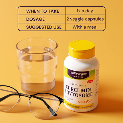 Healthy Origins Curcumin Phytosome (featuring Meriva SF) 500 mg, 60 Veggie Caps