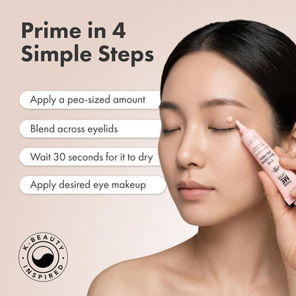 Elizabeth Mott Eye Primer Makeup Eyeshadow Base: Thank Me Later Eye Shadow Base to Prevent Oily Lids and Creasing - Clear Waterproof Eyeshadow Primer for All Shadows - Paraben Free & Cruelty Free, 10g