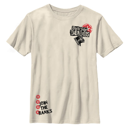 STAR WARS Dark Villain Patches Boys T-Shirt, Egret