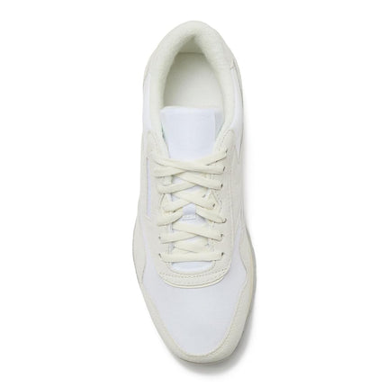 Reebok Men's Classic Nylon Sneaker, White/Barely Grey/Chalk, 2 UK