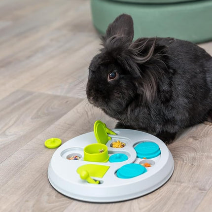 Trixie Hide N Slide Rabbit Activity - Small Animal Interactive Toy for Mental Stimulation, Enrichment, Hide and Seek, Brain Teaser, Enhances Cognitive Development