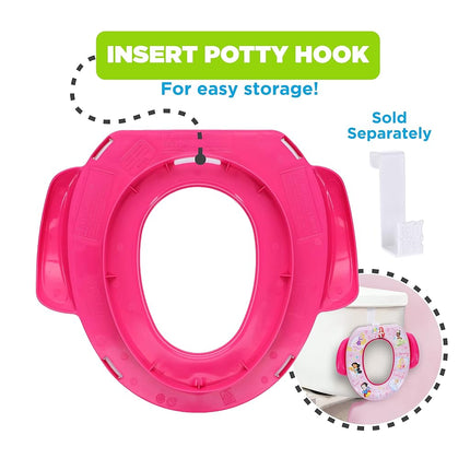 Disney Princess Loving Life 2 Piece Essential Potty Training Set - Soft Cushion, Baby Potty Training, Safe, Easy to Clean, Step Stool