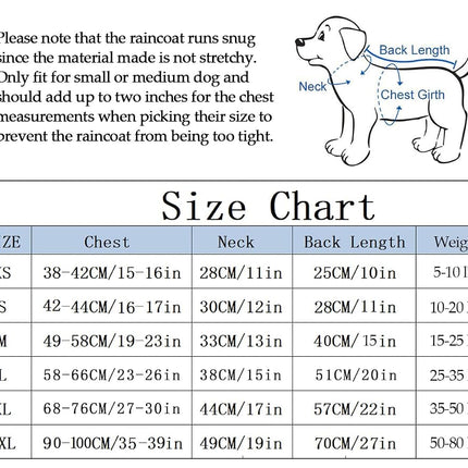 Morezi Dog Zip Up Dog Raincoat with Reflective Buttons, Rain/Water Resistant, Adjustable Drawstring, Removable Hood, Stylish Premium Dog Raincoats - Size XS to XXL Available - Grid Blue - S