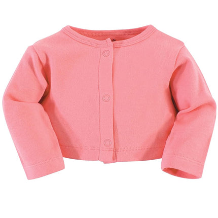 Hudson Baby Baby Girls' Cotton Dress and Cardigan Set, Forest, 18-24 Months