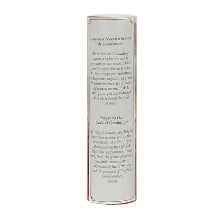Stonebriar LED Saint Prayer Candle — Automatic Timer, Flameless Candle for Prayer, Memorials & Religious Décor, Virgin of Guadalupe, 8.2"