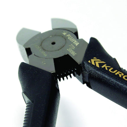 Fujiya Electric Master Strong Nipper, 770-200BG, 7.9 inches (200 mm), Black Gold, Micro Mirror Blade for Easy Cutting of Coated Wires, Beautiful Cross-Section