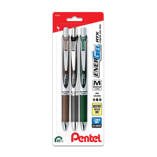 Pentel EnerGel RTX Retractable Liquid Gel Pen, 0.7