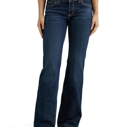 Wrangler Women's Retro Mae Mid Rise Wide Leg Trouser Jean