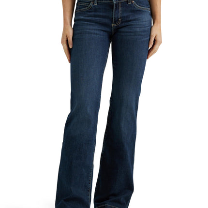 Wrangler Women's Retro Mae Mid Rise Wide Leg Trous