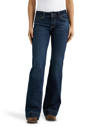 Wrangler Women's Retro Mae Mid Rise Wide Leg Trous