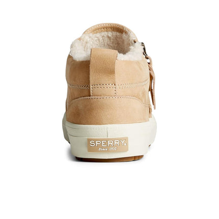Sperry Zapatilla Crest Lug Side Zip para Mujer, Caqui, 9.5