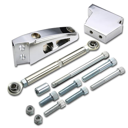 DNA motoring ABK-RC4311 ABKRC4311 Aluminum Air Conditioner Bracket [for Chevy SBC Short Water Pump SWP]