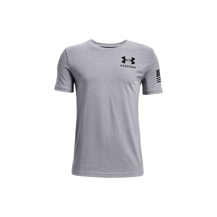 Under Armour Boys' New Freedom Flag T-Shirt, Steel