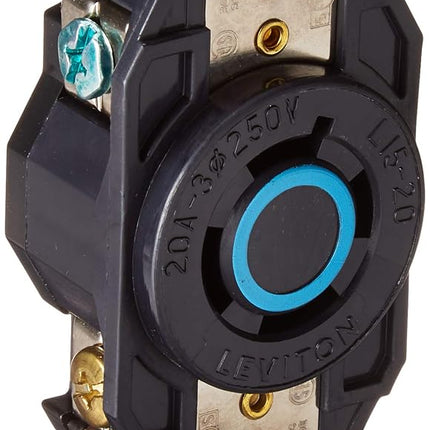 Leviton 2420 20 Amp, 250 Volt- 3PY, Flush Mounting