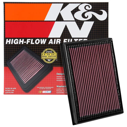 K&N Engine Air Filter: High Performance, Premium, Washable, Panel Filter: 2016-2019 (Titan XD), 33-5048