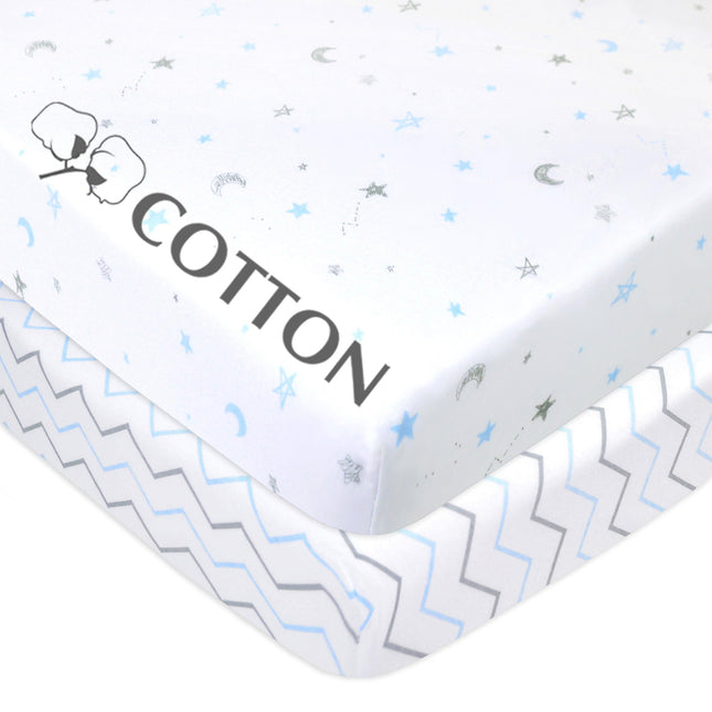 Drap-housse American Baby Company 100 % coton tricoté jersey pour parc bébé