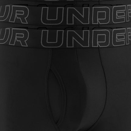 Under Armour Men's Performance Tech 9-inch Boxerjock Multi-Pack, Black Solid - Core 3 Pack, XL