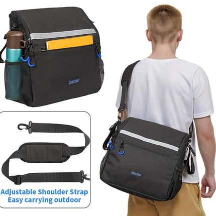 ZHCHG Wheelchair Bag, Wheelchair Backpack with Cup Holder, Wheelchair Bag to Hang on Back, Electric & Wheel Chair Accessories, Large Storage Bag for Walker Rollator