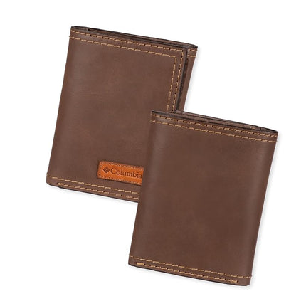 Columbia Men's RFID Trifold Wallet, Xcap Brown, One Size, Rfid Trifold Wallet