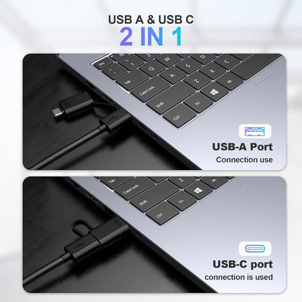 Hub USB 4 en 1, Tymyp Hub USB 3.0 de 5 Gbps con extensión USB C, Adaptador Divisor USB Compacto para Mac, iMac Pro, Mac mini/Pro, Surface Pro, Dell, HP