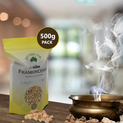 Southern Star Original Frankincense Resin, Hand Made Incense Gems for Aromatherapy, Meditation, Religious Ceremonies and Yoga, 100% Natural Premium Frankincense, Long-Lasting Aroma, Easy-to-Use, 500g