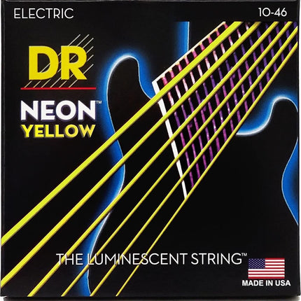 DR Strings Hi-Def Neon Yellow Electric