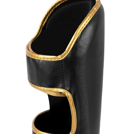Venum, Challenger Standup Shin Guards, Men's, XL, Black/Gold