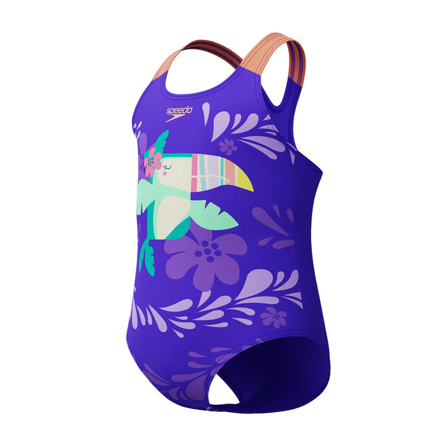 Speedo Girls' Swimsuit Infant to Big Kid UPF 50+ L