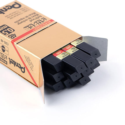 Pentel Super Hi-Polymer Lead Refill, 0.5mm, Fine, 4B, 144 Pieces of Lead (C505-4B)