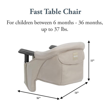 Fast Table Hook-On High Chair [Set of 4] Color: Cream