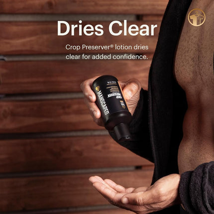 MANSCAPED® The Crop Preserver®, Men's Ball Deodorant Lotion, Male Care Hygiene Moisturizer, Anti-Chafing Groin Protection with Cooling Aloe Vera, Persevere® Scent, 4oz (2-Pack)