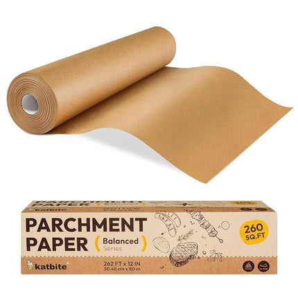 Katbite Unbleached Parchment Paper Roll, 12 in x 2