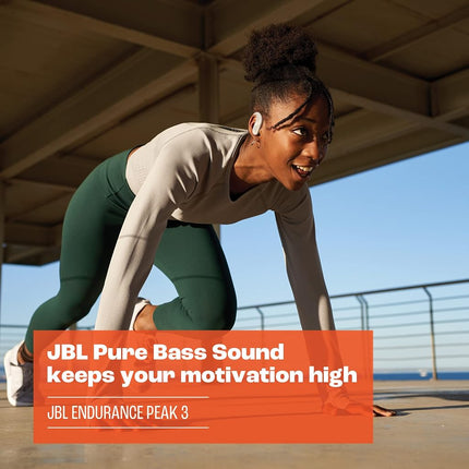 JBL Endurance Peak 3 | Wireless Active Earphones with IP68 Waterproofing and Up to 50 Hours Battery Life - Black - JBLENDURPEAK3BLK