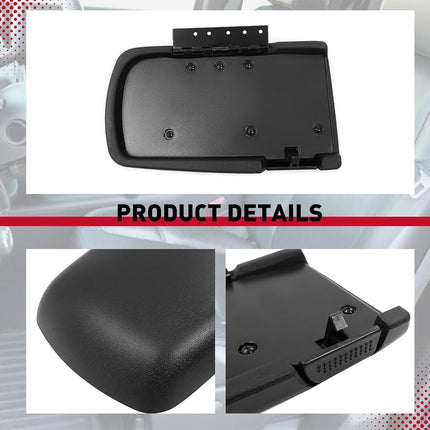 Tapa de la consola central HECASA, apoyabrazos compatible con Chevrolet Camaro 1997-2002 Pontiac Firebird, repuesto para 10421355, plástico negro