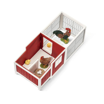 Schleich Farm World - Chicken Coop Playset - Kids Ages 3+ | 42421