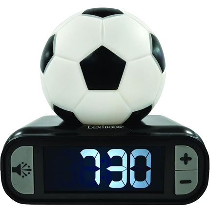 LEXIBOOK, Soccer Ball Nightlight Alarm Clock, RL800FO