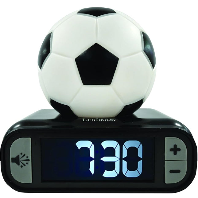 LEXIBOOK, Soccer Ball Nightlight Alarm Clock, RL800FO