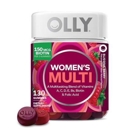 OLLY Women's Multivitamin Gummy, Vitamins A, D, C,