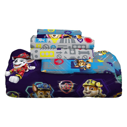 Franco Paw Patrol Kids Bedding Super Soft Comforter and Sheet Set with Sham, 7 Piece Queen Size, (Official Licensed Product)