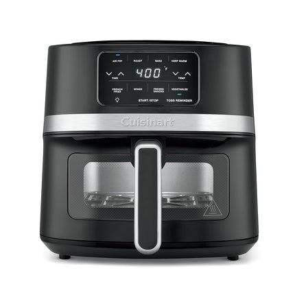 Cuisinart Air Fryer Oven, Stainless Steel Air Fryer, 4.5-Qt Fryer Basket, Dishwasher-Safe Parts with 4 Presets for Roast, Bake, Broil, Air Fry & Keep Warm, Quick & Easy Meals, AIR-160, Black