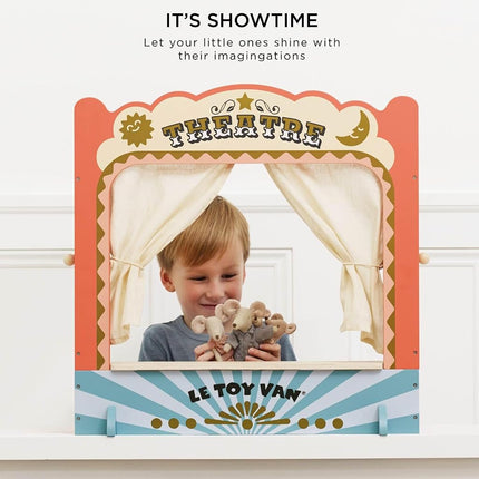 Le Toy Van – Wooden Tabletop Puppet Theatre | Imaginative Play Theatre - Suitable for Ages 3+ Years
