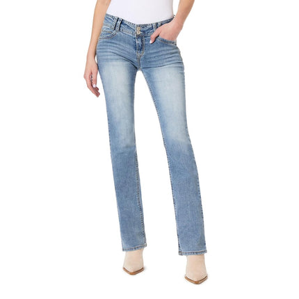 WallFlower womensInstastretch Luscious Curvy Bootcut Jeans Jeans - Blue -