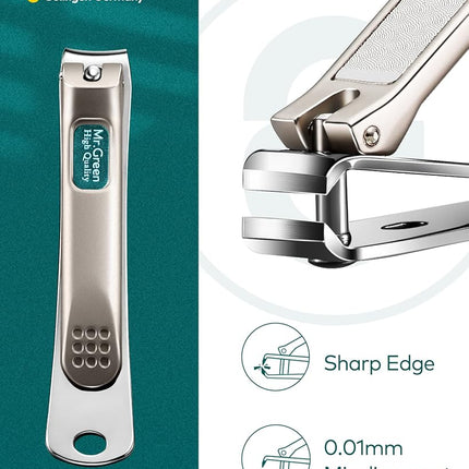 Manicure Set, Pedicure Sets, Nail Clipper Sets, Stainless Steel Professional Nail Cutter Kits with Travel Case Mr-6008 8 Count