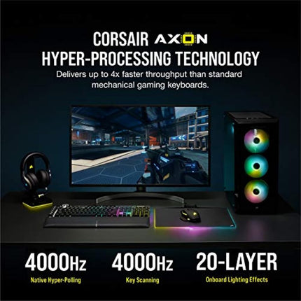 Corsair K100 RGB USB Black Mechanical Keyboard US English