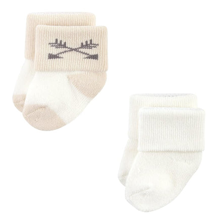 Hudson Baby Unisex Baby Cotton Rich Newborn and Terry Socks, Aztec, 0-6 Months, Aztec 12-pack, 0-6 Months